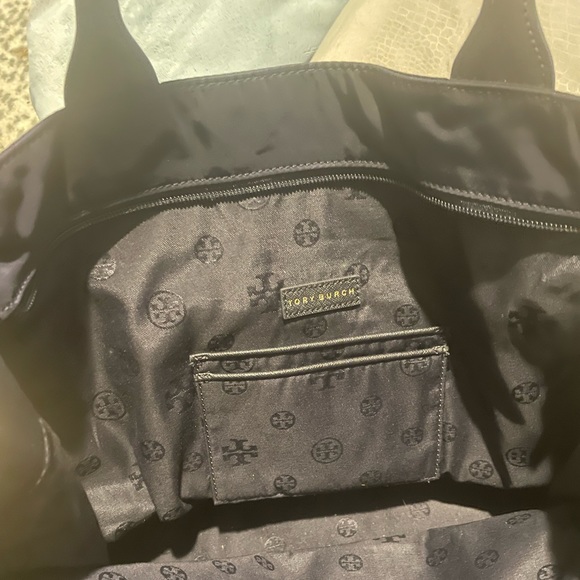 Tory Burch Navy Blue Tote - Picture 2 of 2